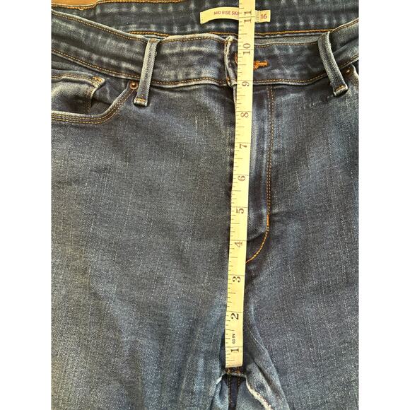 Levis' Jeans Women's 16 Mid Rise Skinny Faded Stretch 32" Waist  30" Inseam - Picture 5 of 5